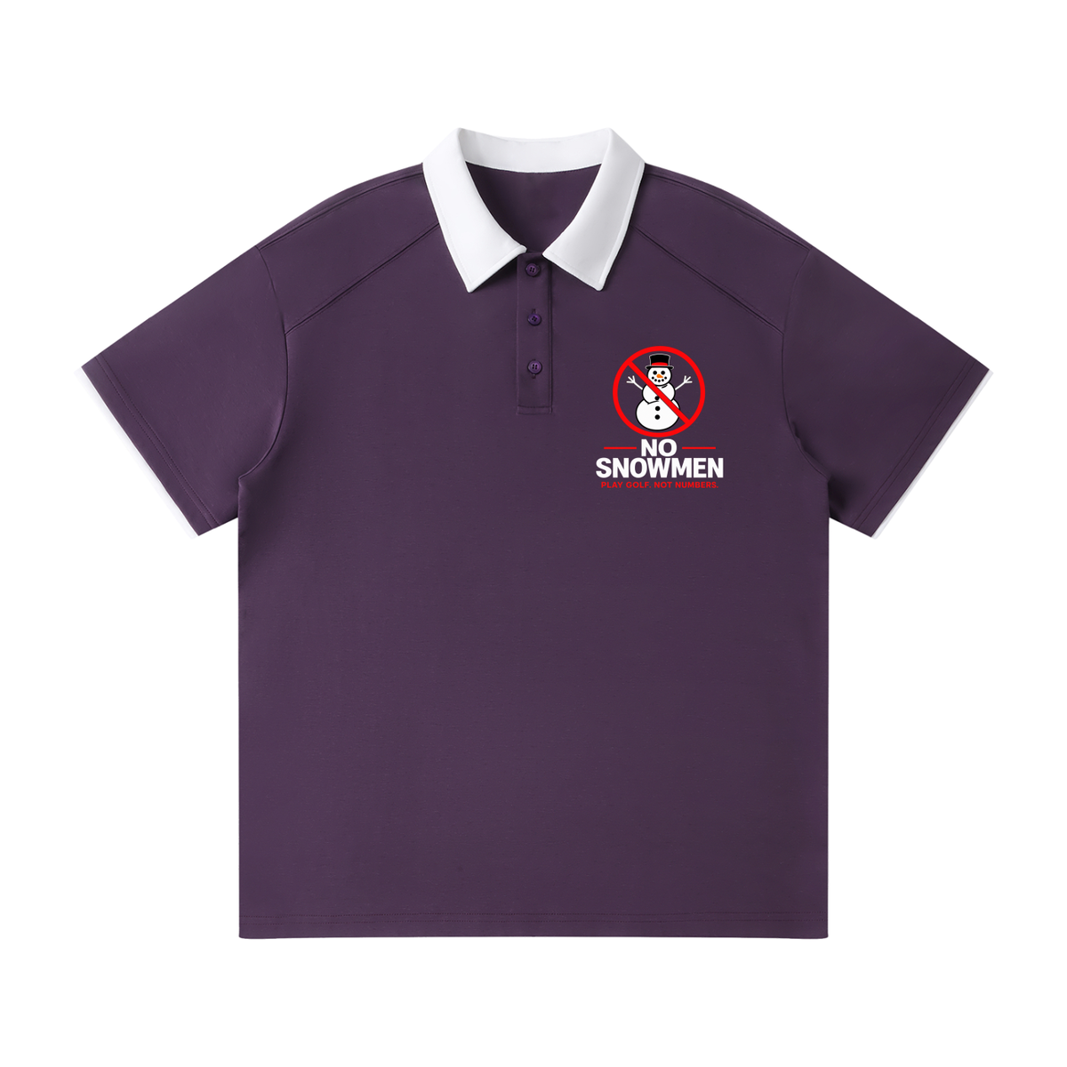 Contrast Collar Raglan Polo Shirt