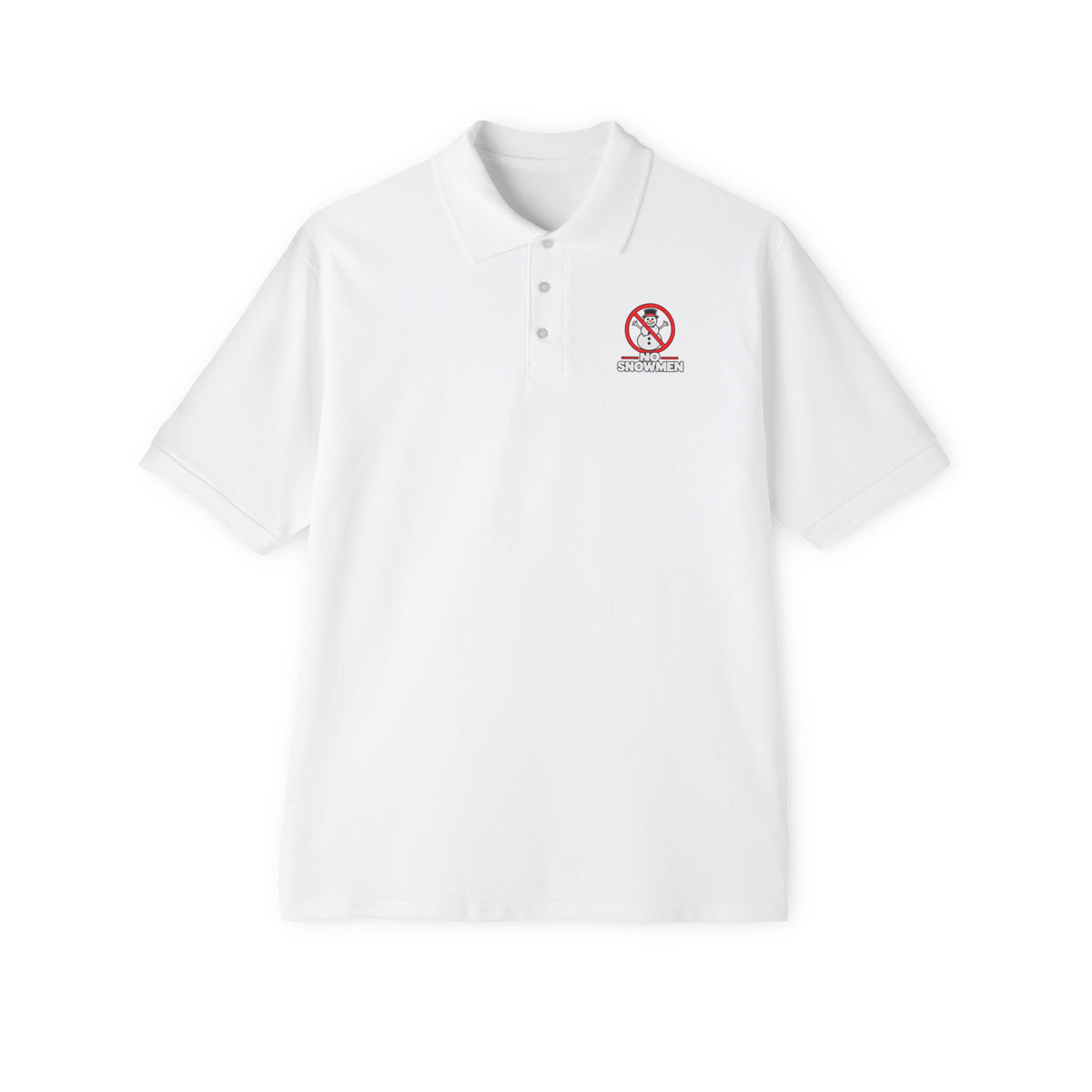 Men's Polo — 'No Snowmen' Golf/Resort Performance Polo