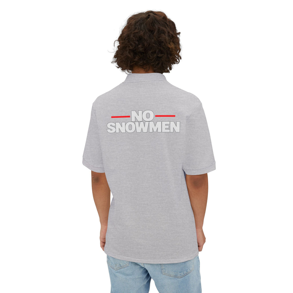 Men's Polo — 'No Snowmen' Golf/Resort Performance Polo