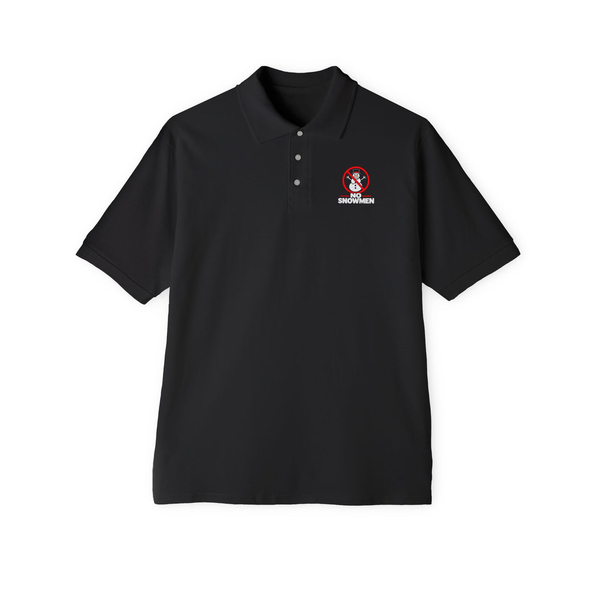 Men's Polo — 'No Snowmen' Golf/Resort Performance Polo