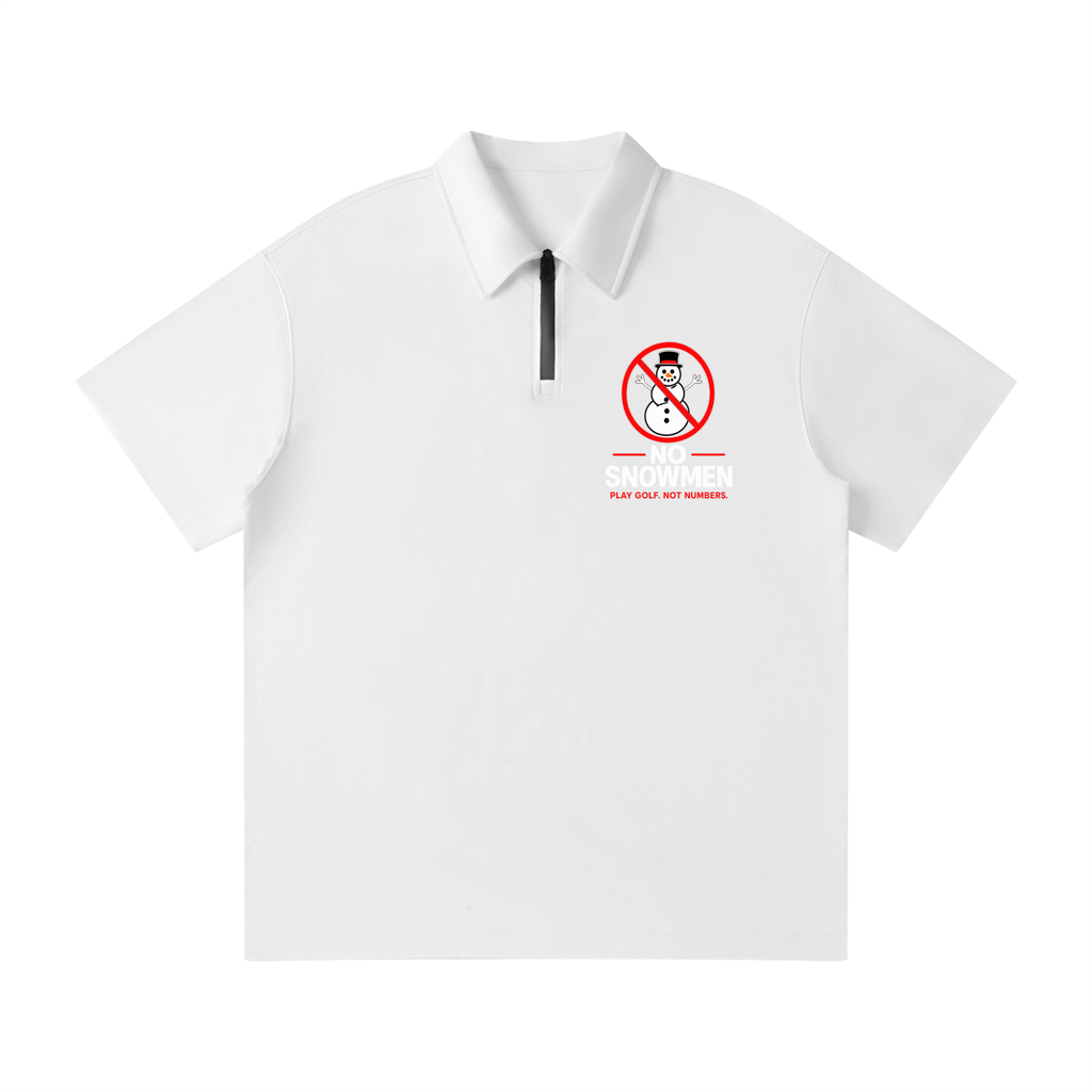Unisex Quarter-Zip Polo Shirt