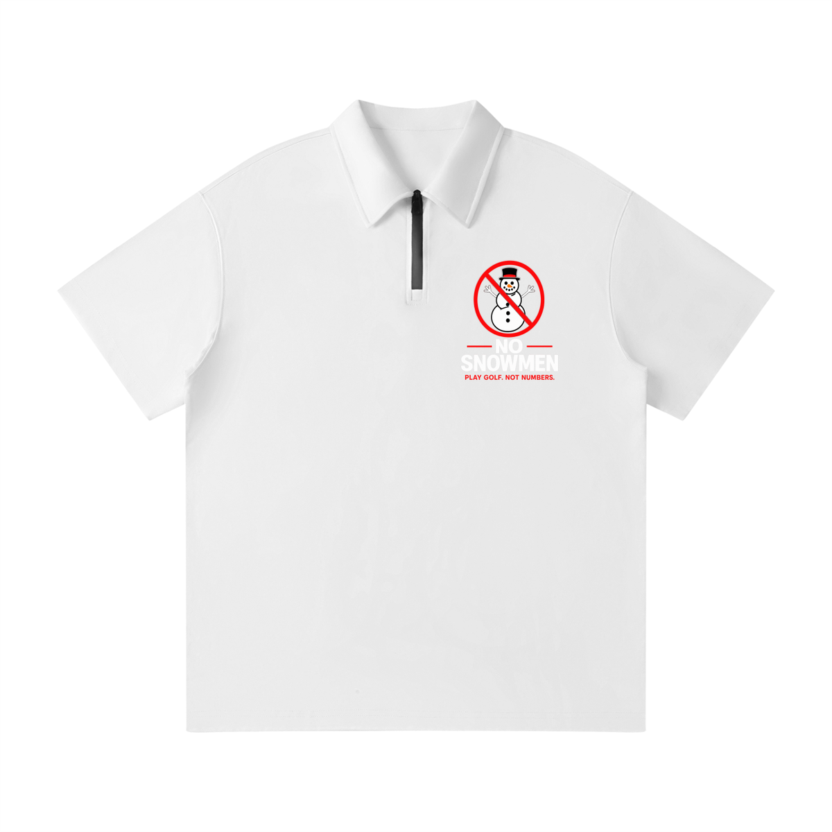 Unisex Quarter-Zip Polo Shirt