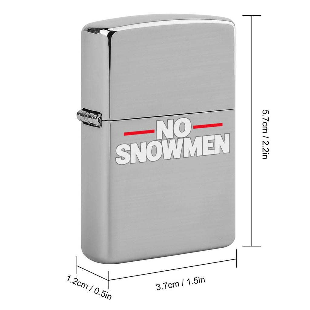 No Snowmen Signature Metal Lighter Cover
