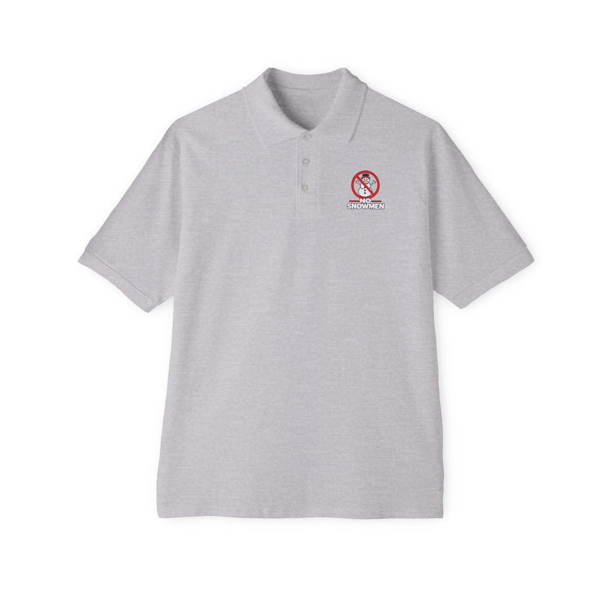 Men's Polo — 'No Snowmen' Golf/Resort Performance Polo