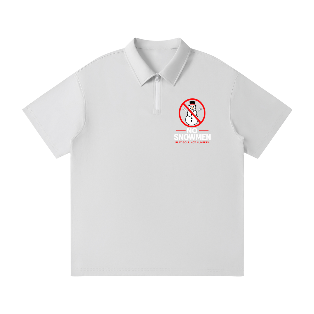Unisex Quarter-Zip Polo Shirt