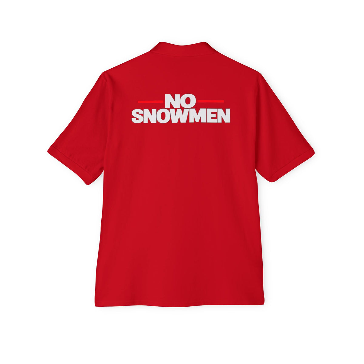 Men's Polo — 'No Snowmen' Golf/Resort Performance Polo