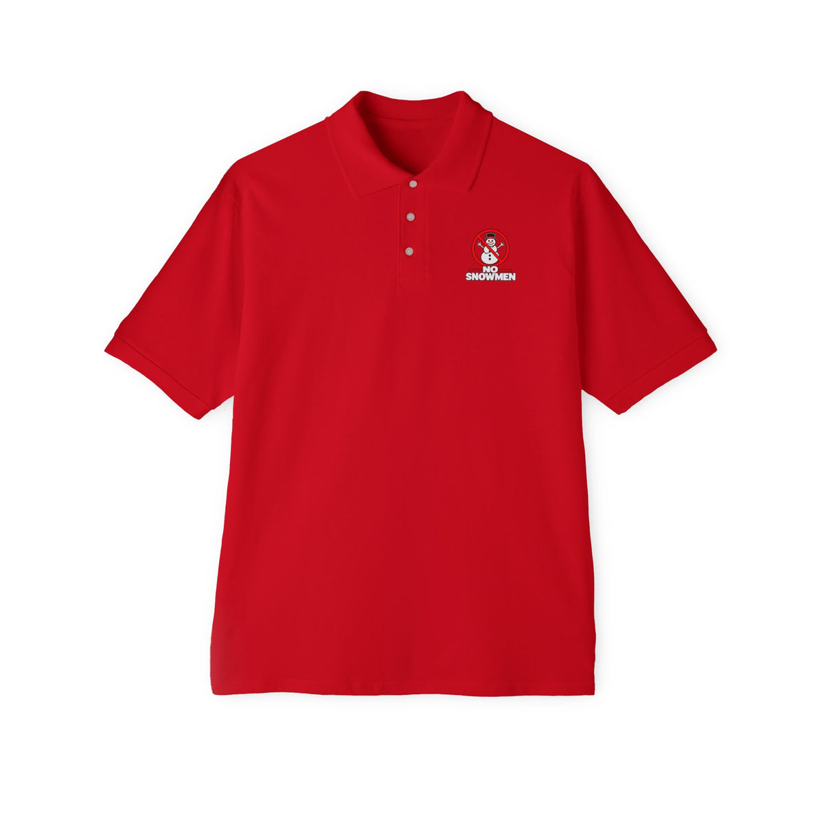 Men's Polo — 'No Snowmen' Golf/Resort Performance Polo