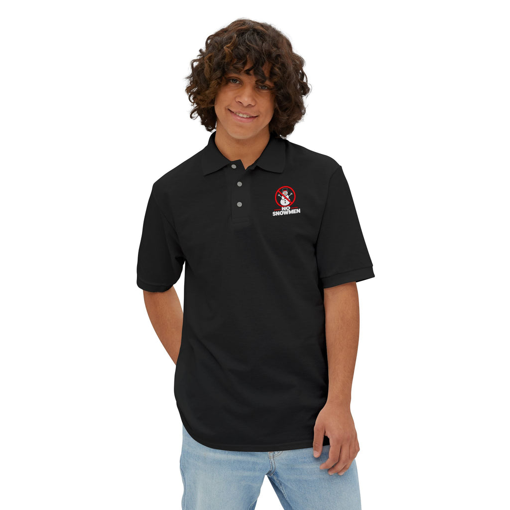 Men's Polo — 'No Snowmen' Golf/Resort Performance Polo