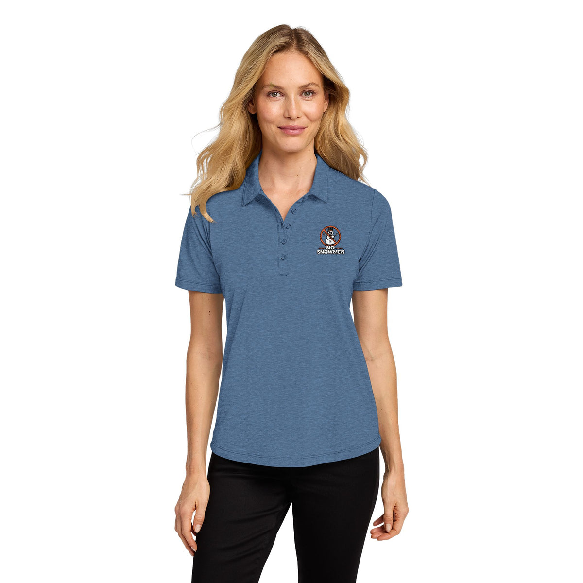 Ladies Polo — Embroidered No Snowmen Logo Performance Shirt