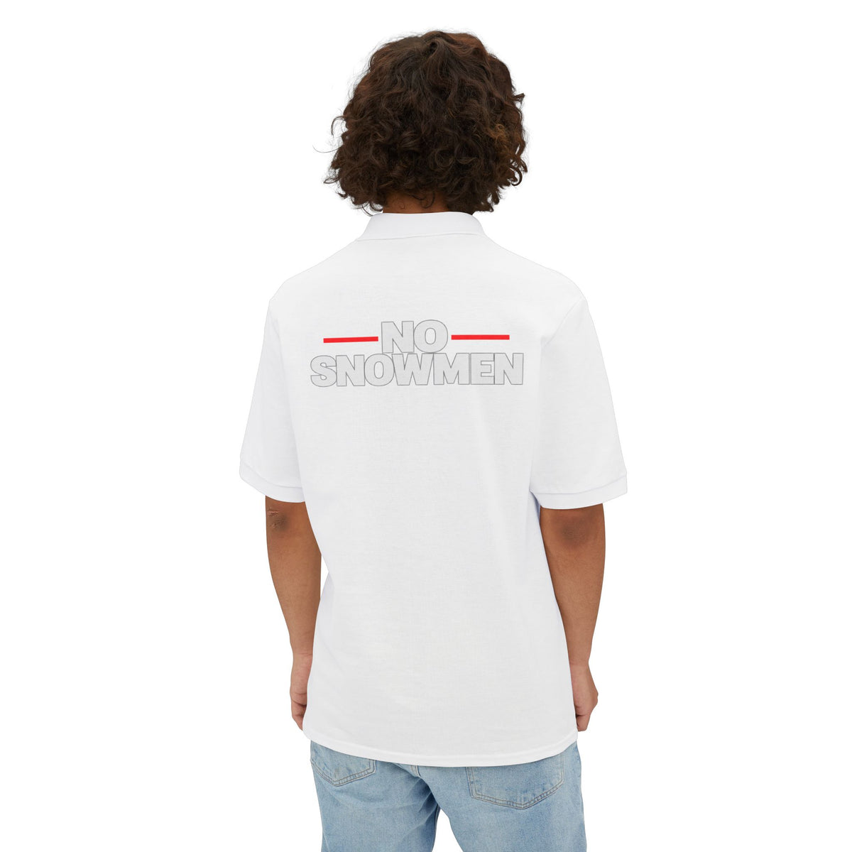 Men's Polo — 'No Snowmen' Golf/Resort Performance Polo