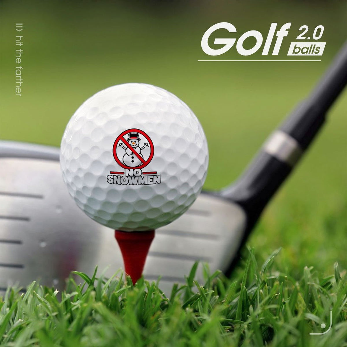 No Snowmen Signature Golf Ball