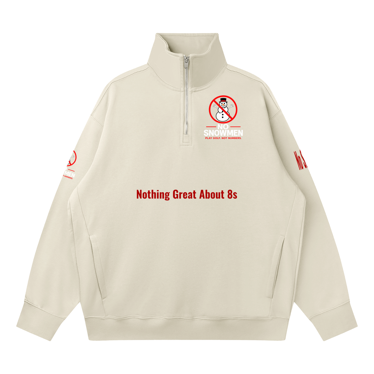 Quarter-Zip Drop Shoulder Sweatshirt