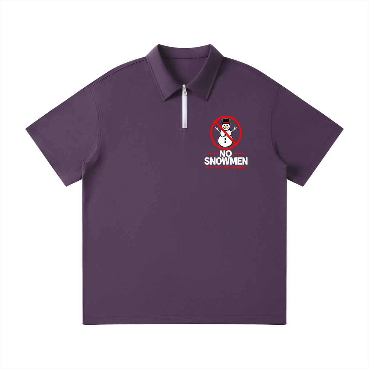 Unisex Quarter-Zip Polo Shirt