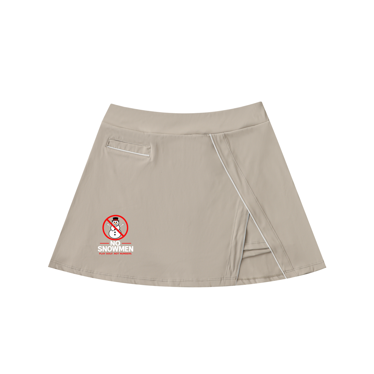 High-Waist Pocketed A-Line Skirt