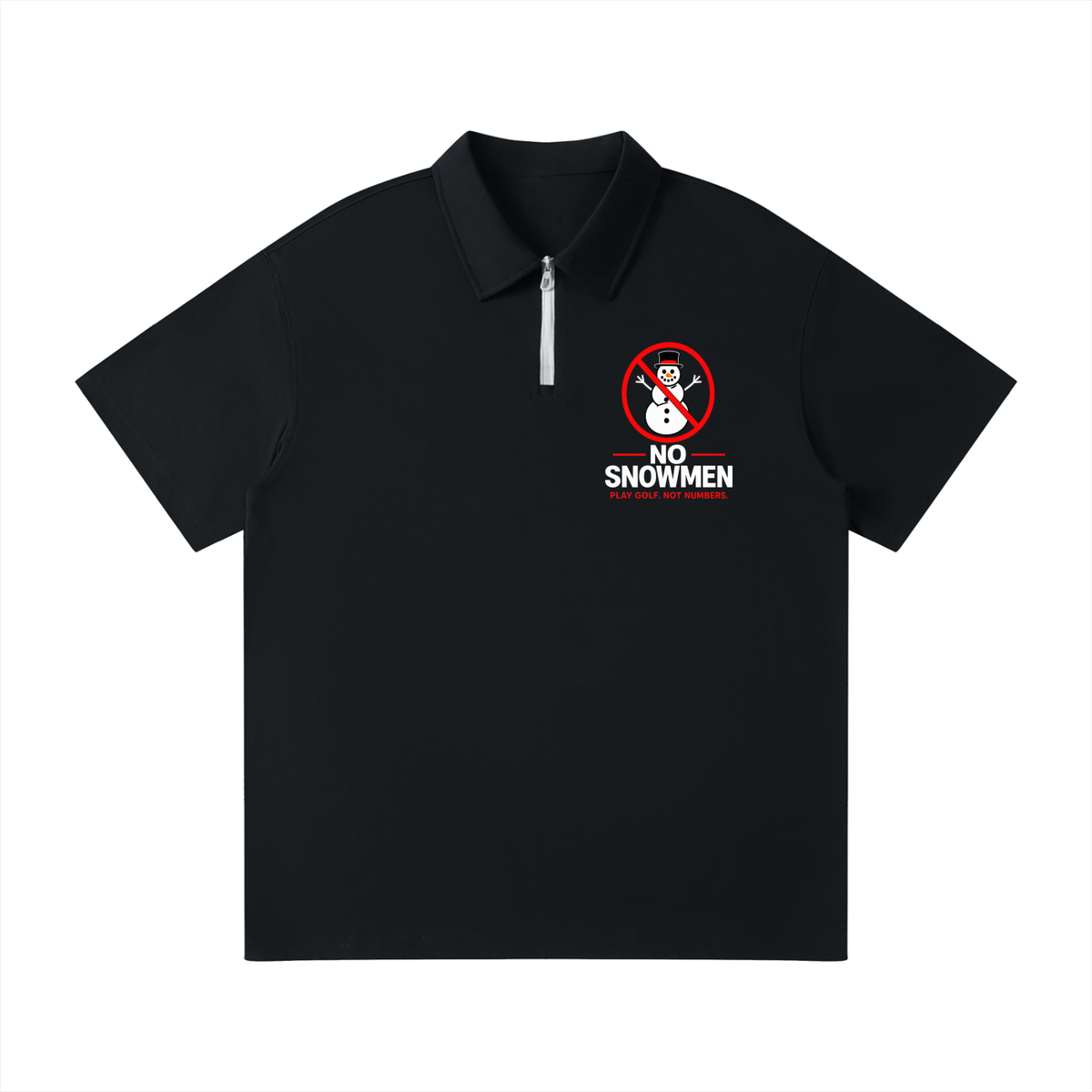 Unisex Quarter-Zip Polo Shirt