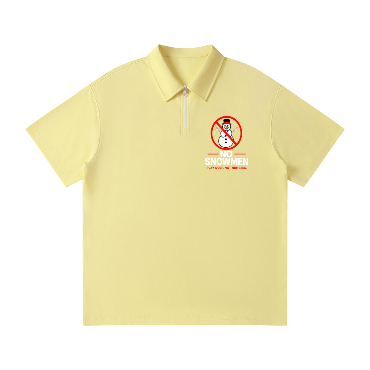 Unisex Quarter-Zip Polo Shirt
