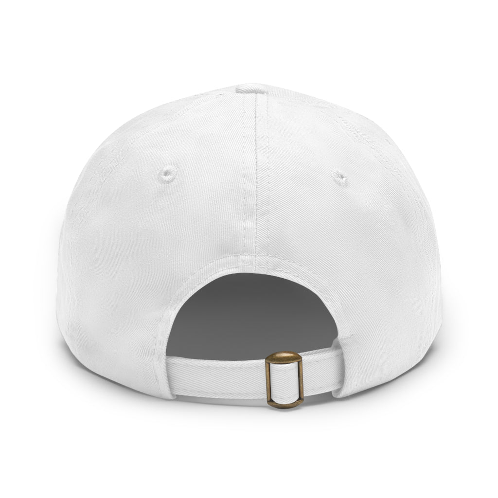 Dad Hat — 'No Snowmen' Round Leather Patch Cap