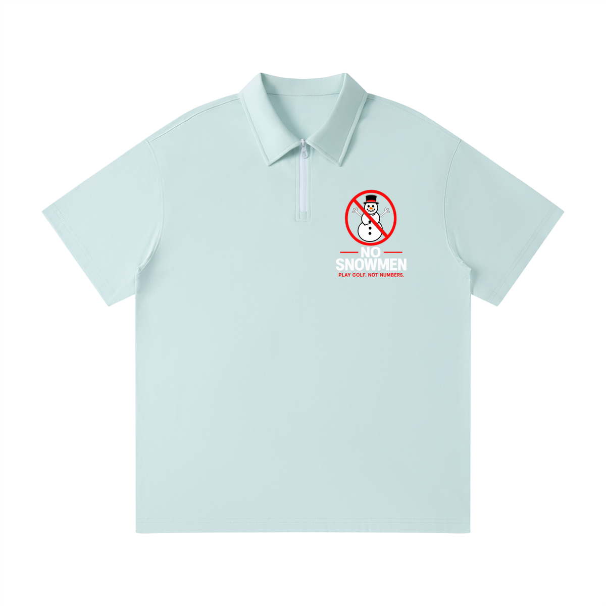 Unisex Quarter-Zip Polo Shirt