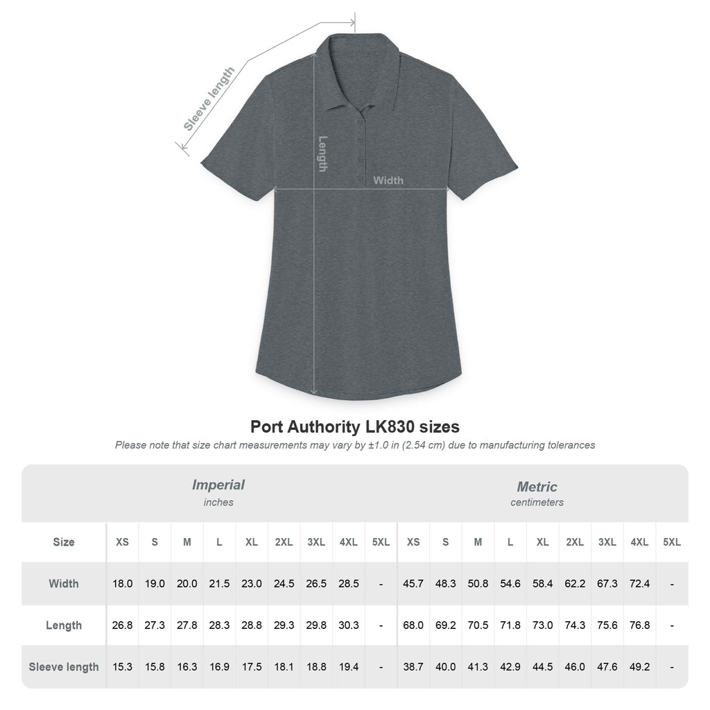 Ladies Polo — Embroidered No Snowmen Logo Performance Shirt