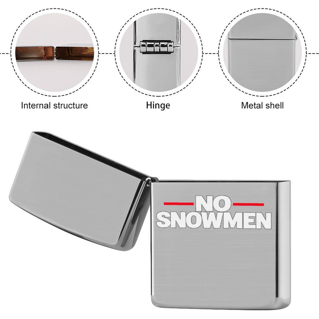 No Snowmen Signature Metal Lighter Cover