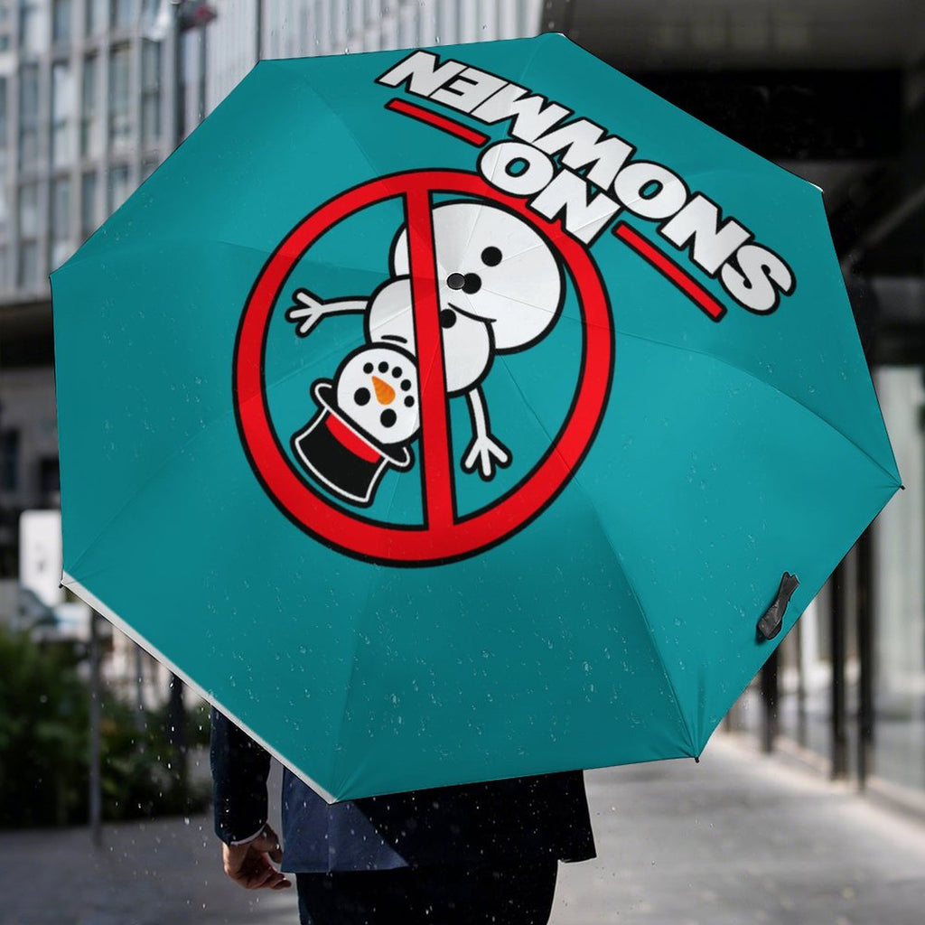 No Snowmen All-Weather Golf Umbrella