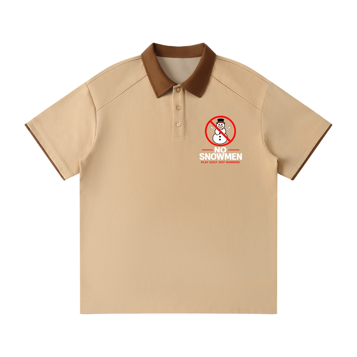 Contrast Collar Raglan Polo Shirt