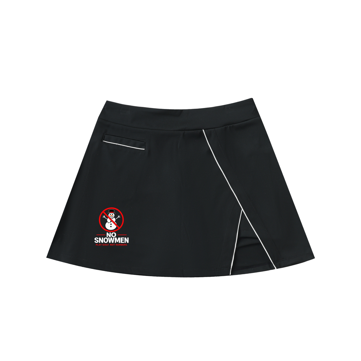 High-Waist Pocketed A-Line Skirt