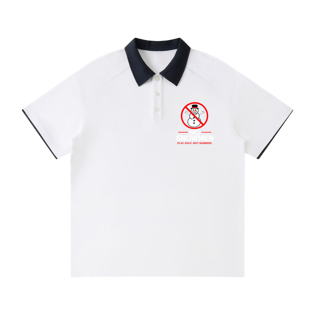Contrast Collar Raglan Polo Shirt