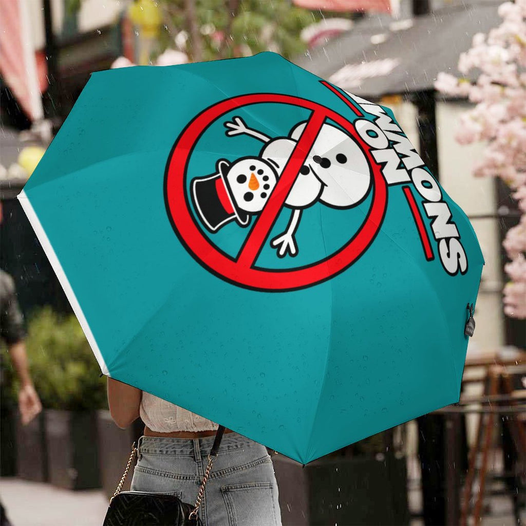No Snowmen All-Weather Golf Umbrella