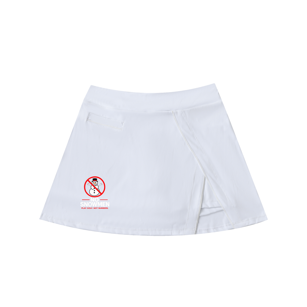 High-Waist Pocketed A-Line Skirt